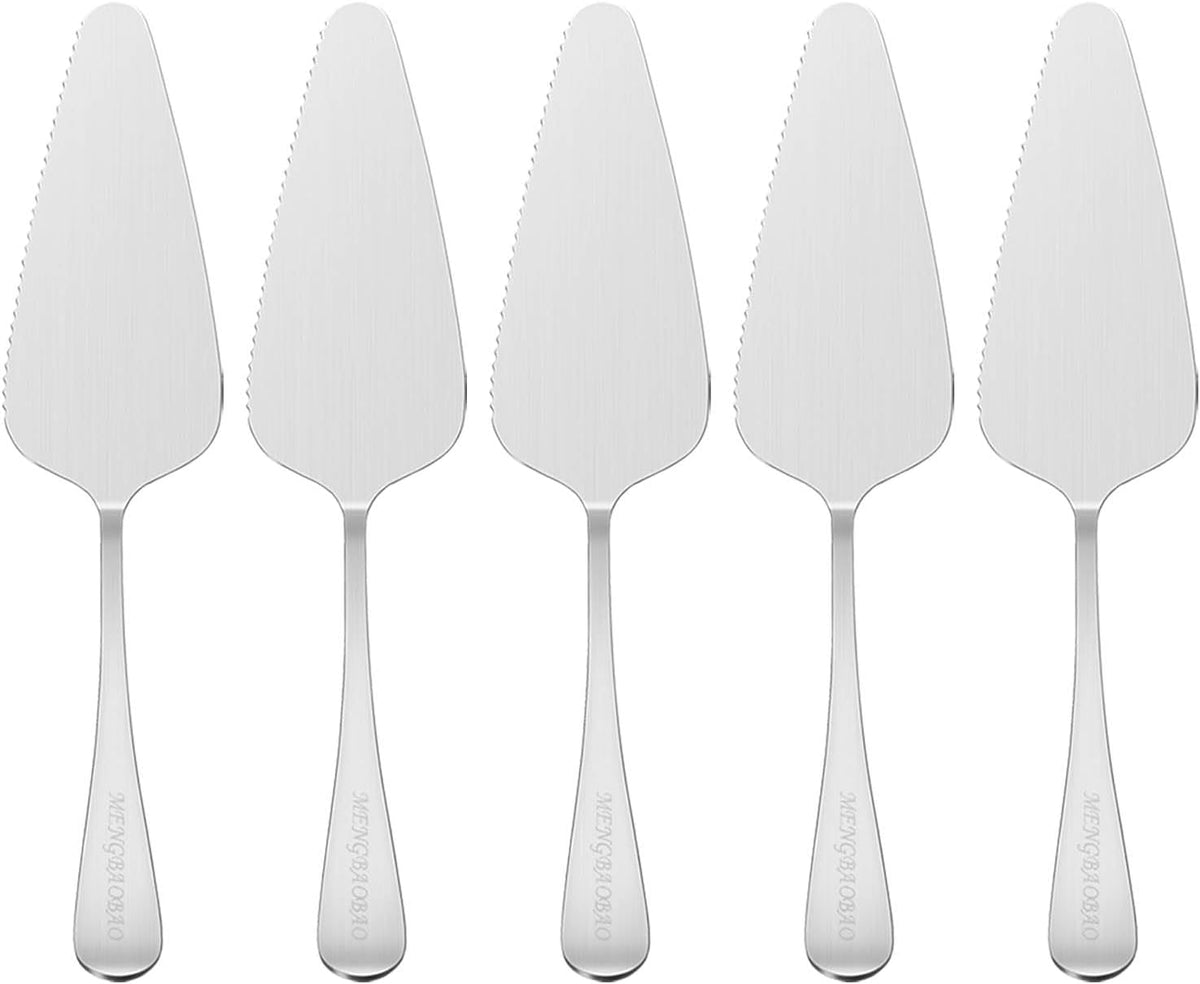5x Cake Server Pie Holder Transfer Triangular Spade Spatula for Pizza Cake