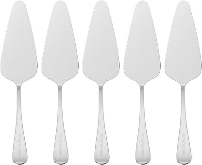 5x Cake Server Pie Holder Transfer Triangular Spade Spatula for Pizza Cake