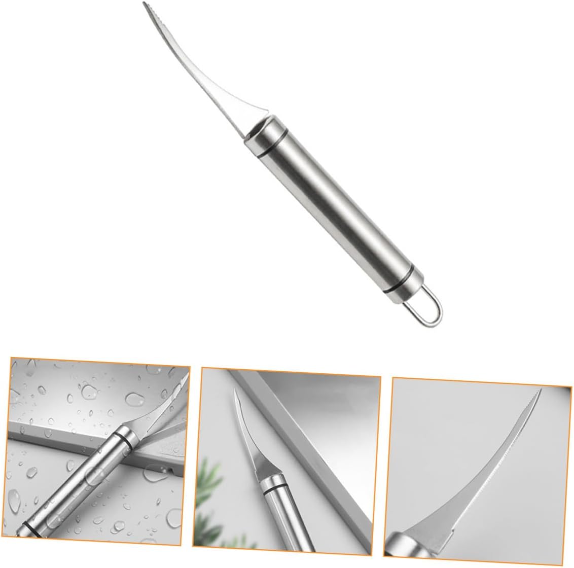 2 Piece Stainless Steel Shrimp Peeler for Kitchen Shell Cleaning
