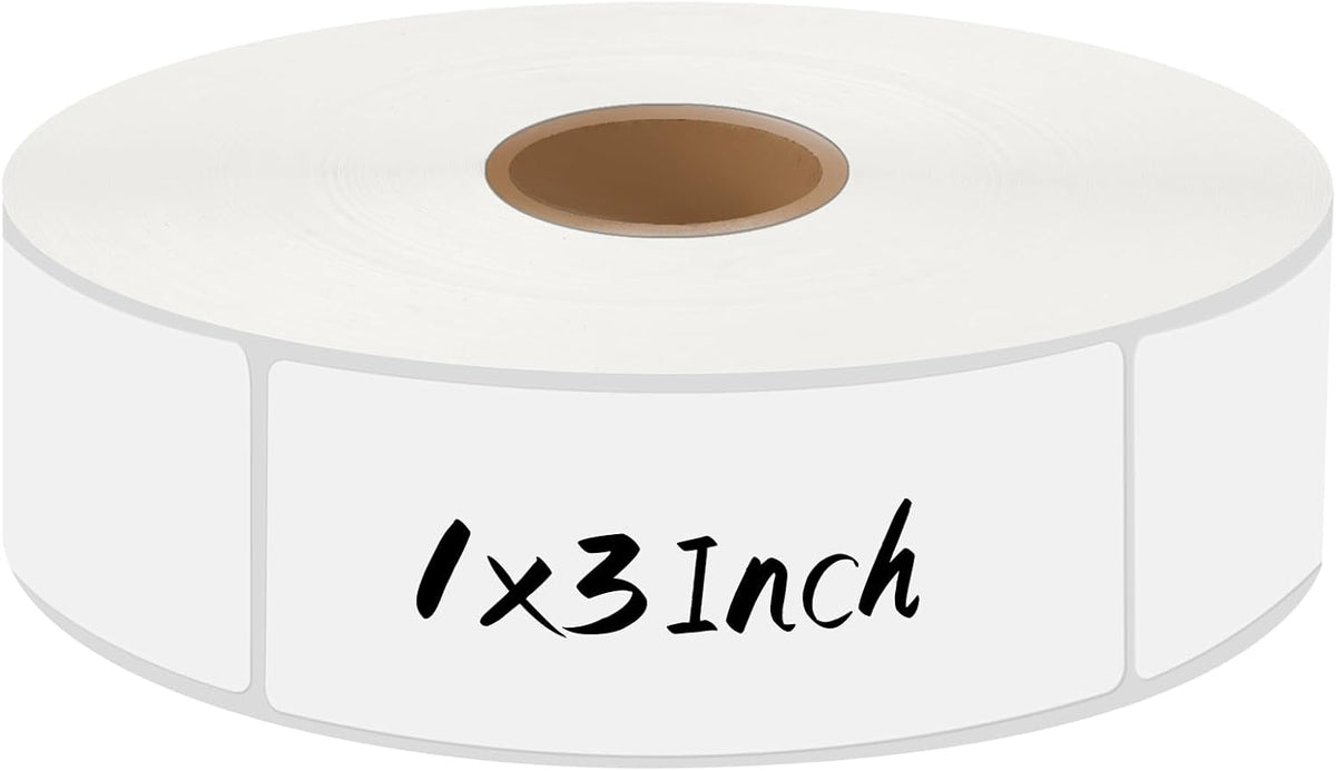 1000Pcs Removable Freezer Labels,1 x 3 Inch Blank Food Labels for Food Containers Jars Waterproof Oil Freezer Tape Easy to Write