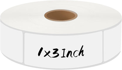1000Pcs Removable Freezer Labels,1 x 3 Inch Blank Food Labels for Food Containers Jars Waterproof Oil Freezer Tape Easy to Write