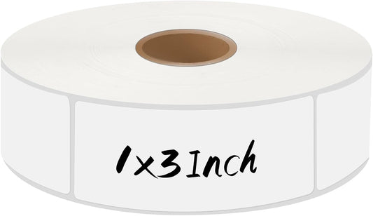 1000Pcs Removable Freezer Labels,1 x 3 Inch Blank Food Labels for Food Containers Jars Waterproof Oil Freezer Tape Easy to Write