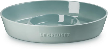 Le Creuset Stoneware Signature Oval Chip and Dip Platter, 13", White