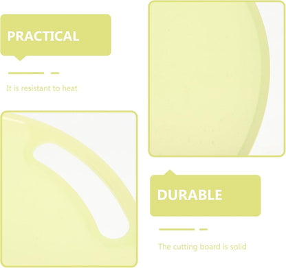 BESPORTBLE Pp Cutting Board 35×0.8cm Green Non-slip Kitchen Cutting Mat for Outdoor Barbecue and Domestic Food Preparation