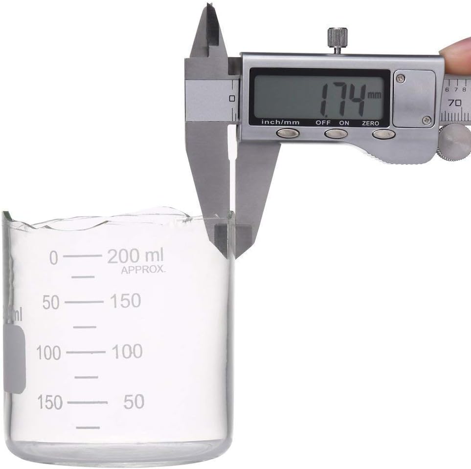 Graduated Glass Measuring Low Form Beaker Set (50ml+100ml+250ml)