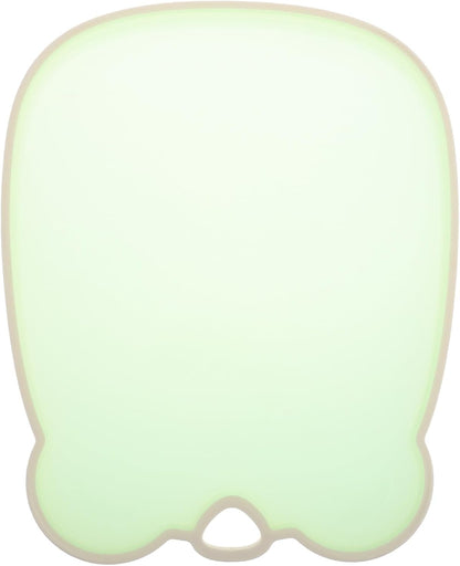 VICASKY Plastic Cutting Board for Kitchen Large Fruit and Vegetable Chopping Board Jelly Green Non-slip Food Prep Mat for Home Use
