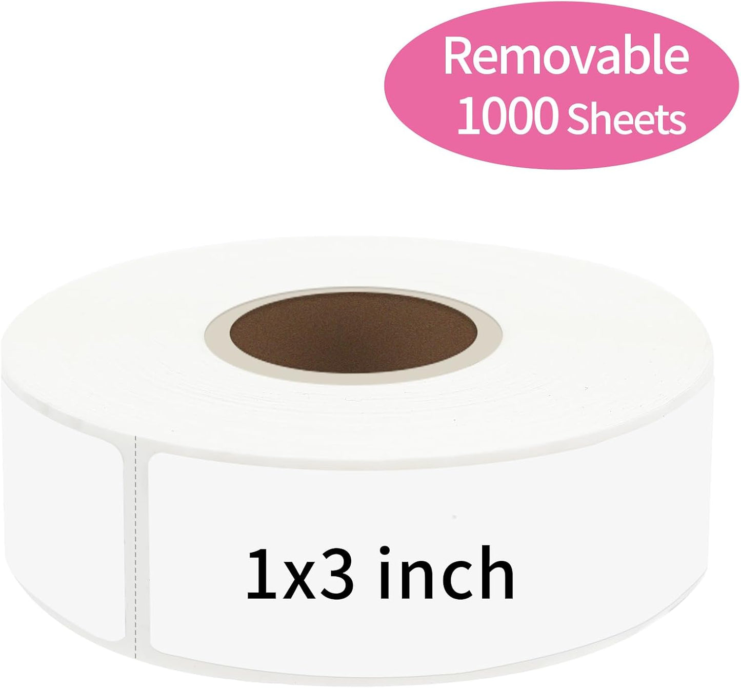 Removable Freezer Labels Stickers, 1 x 3 Inch Blank Removable Freezer Labels Food Storage Stickers, Date Label Waterproof Oil Resistant Easy Clean No Residue- 250 Sheets