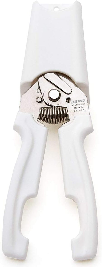 JERO Spring Assisted Kitchen Shears with Holder — Durable Stainless Steel Scissors for Herbs, Kitchen Tasks, Floral Trimming, Crafting — Made in Portugal by Jero Knife Company