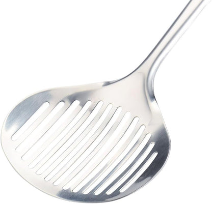 TENTA Kitchen Multi Kitchen Utensil Stainless Steel Cooking Skimmer Slotted Fish Turner Spatula Spoon Colander Drain Water Filter Spoon Hot Pot Scoop Comfortable Grip Design Strainer Ladle for Kitchen