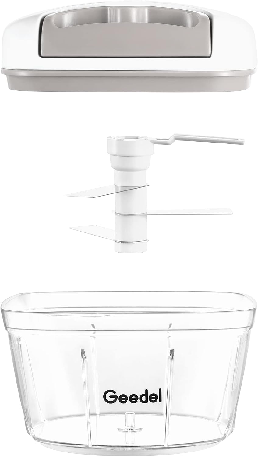 Geedel Vegetable Chopper, Manual Food Chopper with Hand Pull String, 500ml