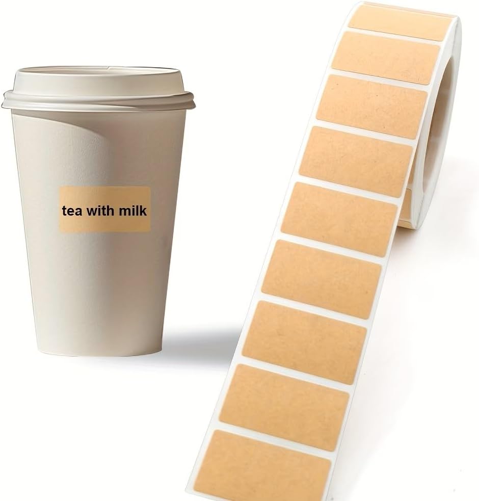 100-Pack Removable Freezer Labels, Waterproof Food Storage Stickers for Date & Contents Marking - Colors A