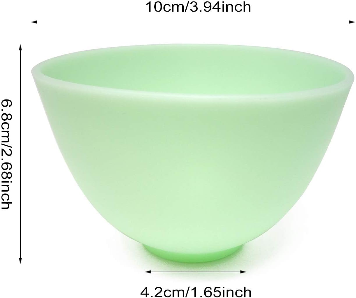 4PCS Silicone Mixing Bowl Prep and Serve Bowls for Mixing Facial Mask or Holding Ingredients, Four Colors