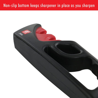 Zwilling 4-Stage Ultra-Sharp Knife Sharpener, Easy to Use Safe No Slip Base