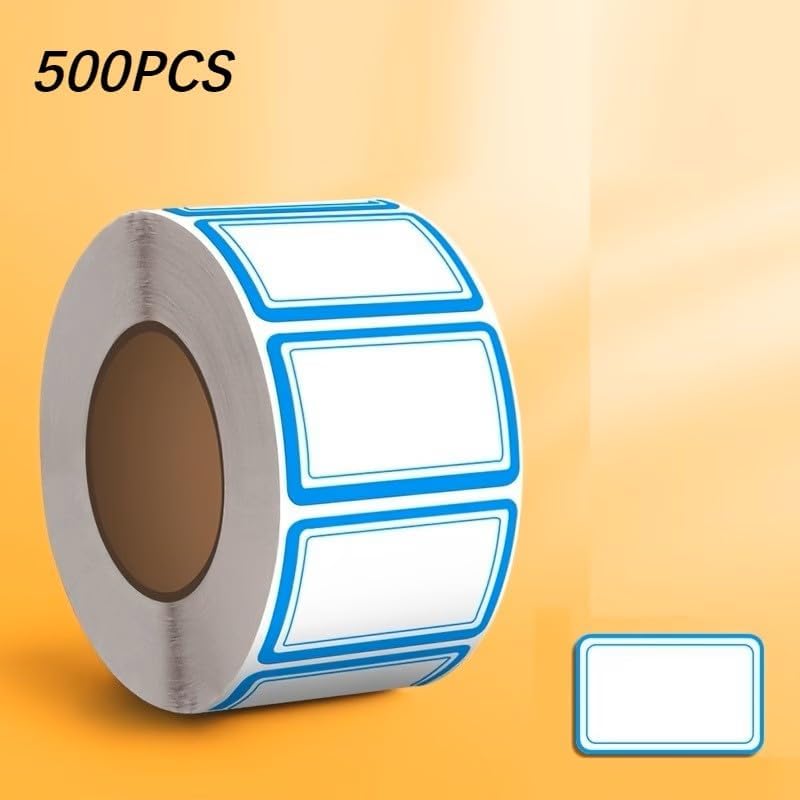 100-Pack Removable Freezer Labels, Waterproof Food Storage Stickers for Date & Contents Marking - Colors A