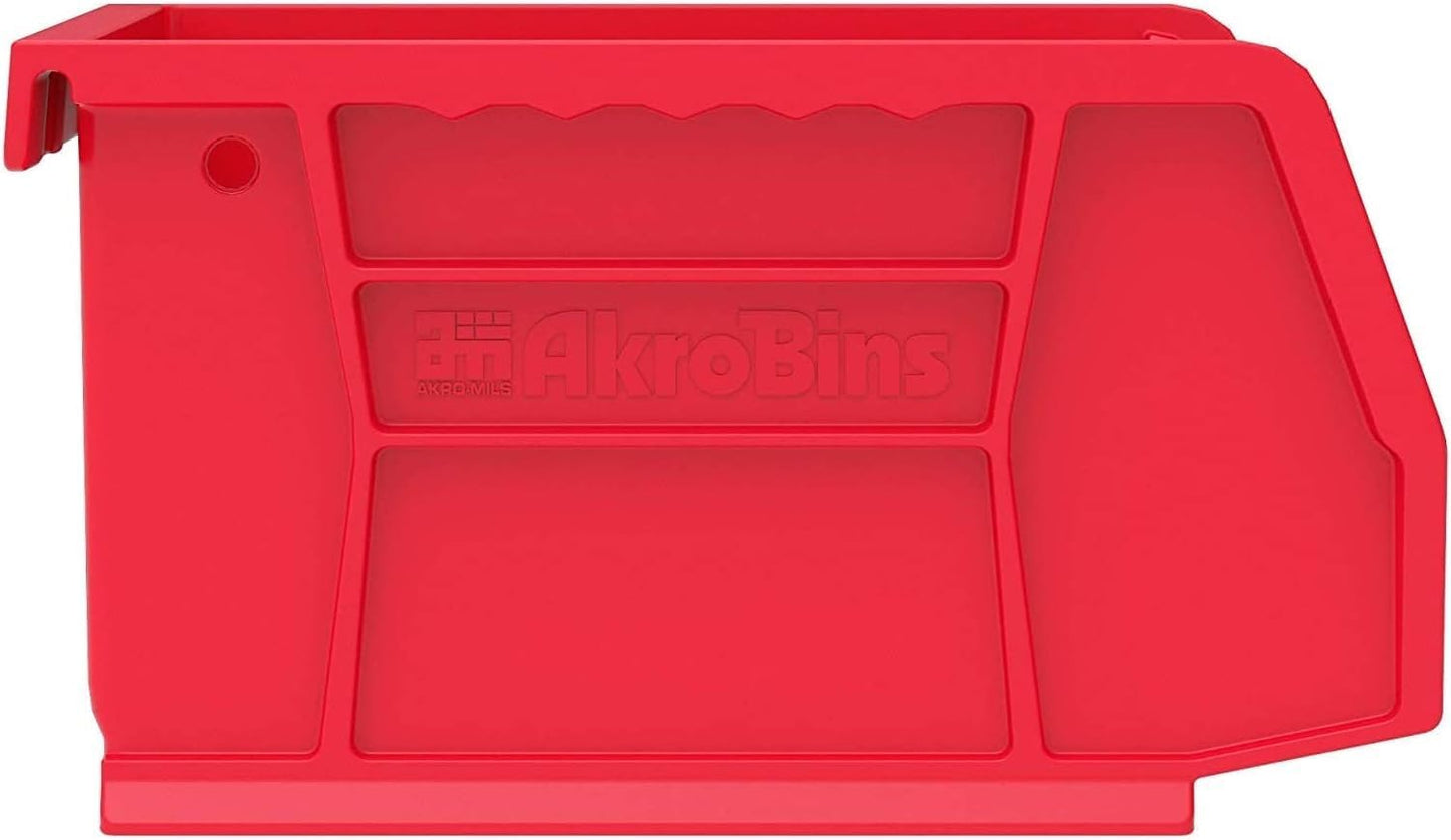 Akro-Mils 30210 AkroBins Plastic Storage Bins, Space-Saving Stackable Bins for Garage, Pantry, Craft Organization, 5" x 4" x 3", Black, 24-Pack