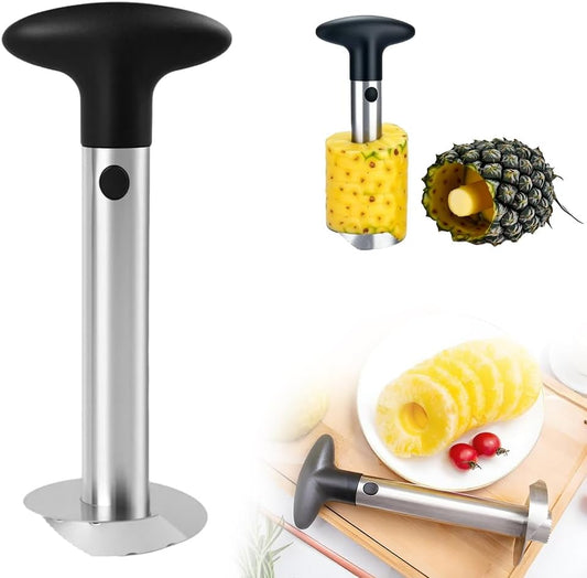 Stainless Steel Pineapple Corer and Slicer – 2026 Upgraded Fruit Peeler Core Remover Tool, Ergonomic Handle Kitchen Gadget for Fruit Rings – Home, Picnic, Camping Essential