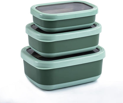 Lille Home Leak Proof Stainless Steel Lunch Snack Containers Set - Ideal for Educational Settings and Daycare - Nesting Trio with Silicone Lids - 47oz+30oz+16oz - Pink