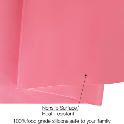 Extra Large Silicone Mats for Kitchen Counter, 27.6'' x 19.7'' Nonskid Silicone Placemats for Kids, Nonstick Purple Silicone Mat for Baking Crafts, Silicone Dab Mat Heat Resistant, 1Pack - Colors B