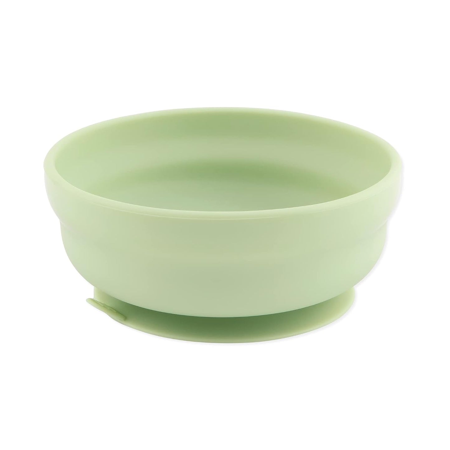Bumkins Baby Bowl, Silicone Suction, for Babies, Toddlers and Kids, Baby Led Weaning, Feeding Essentials, Platinum Silicone, Non Skid Sticky Bottom, Supplies for Children Ages 6 Months Up, Gray