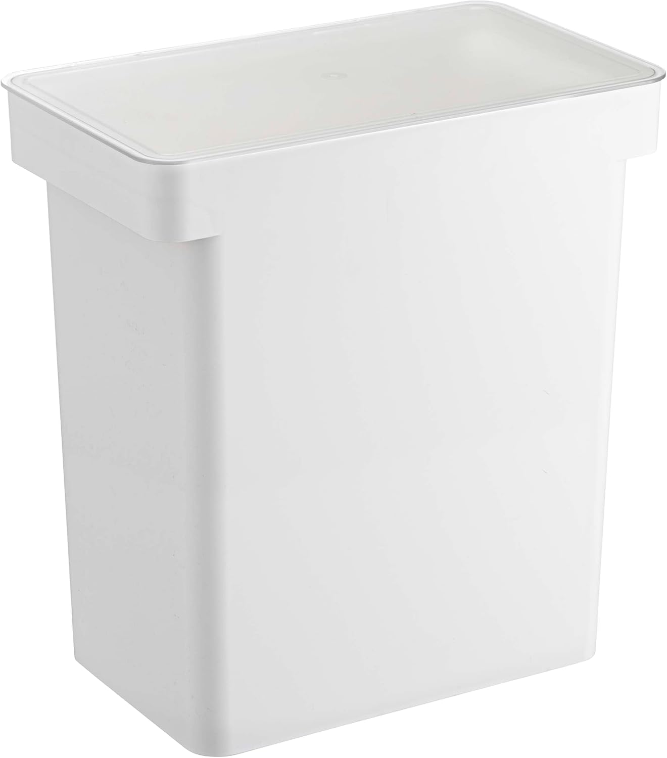 YAMAZAKI Home Tower Airtight Pet Food Storage Container - Cat And Dog Food Holder Bin With Transparent Lid And Handle - Extra Large - Polypropylene - 6.6 Gallons, 25 Liters