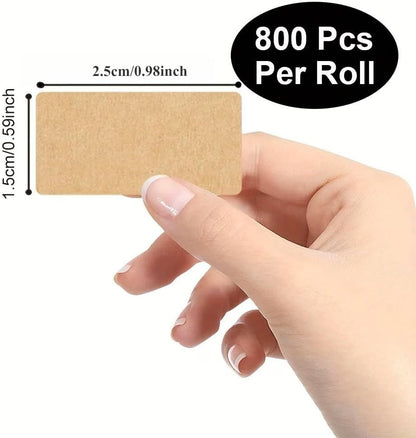 100-Pack Removable Freezer Labels, Waterproof Food Storage Stickers for Date & Contents Marking - Colors A