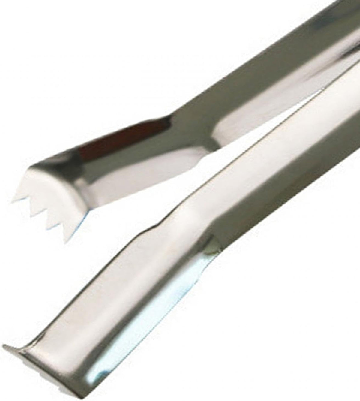 Stainless Steel Ice Tongs with Sawteeth Portable Barbecue Tongs Metal Tongs