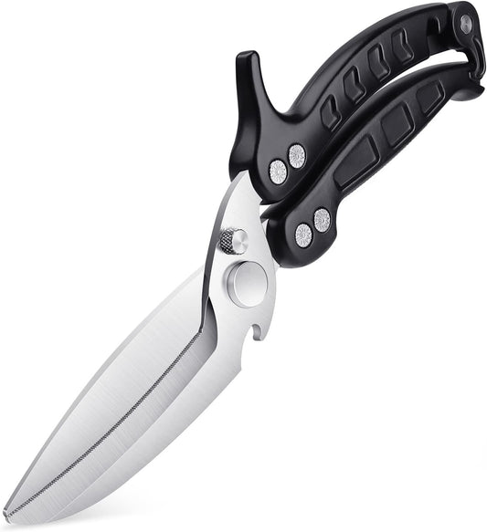 DRAGON RIOT Heavy Duty Poultry Shears - A Must Have Kitchen Shears for Chicken and Meat Cutting - Dishwasher Safe and Stainless Food Kitchen Scissors for Thanksgiving
