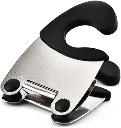 2pcs Pot Clip Spoon Holder - Stainless Steel Utensil Rest for Kitchen Cooking Clip for Spoon Ladle and Spatula Compact Design for Easy Storage