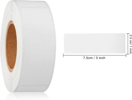 Leinuosen Freezer Labels 1 x 3 Inch Removable Food Tapes Stickers Date Stickers Storage Labels Refrigerator Freezer Paper Food Tapes Writing for Containers(300 Pieces)
