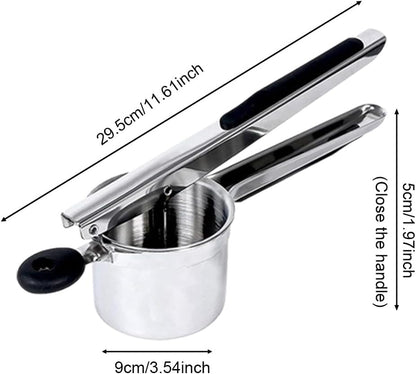 Stainless Steel Potato Ricer With 3 Discs, Heavy Duty Potato Ricer for Mashed Potatoes, Large Capacity Potatoes Masher and Rice-r Kitchen Tool(COLOR:Red)