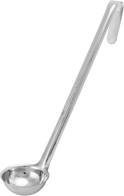Winco 1/2 oz Red Stainless Steel Ladle