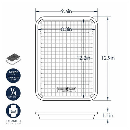 Nordic Ware Naturals Quarter Sheet with Lid