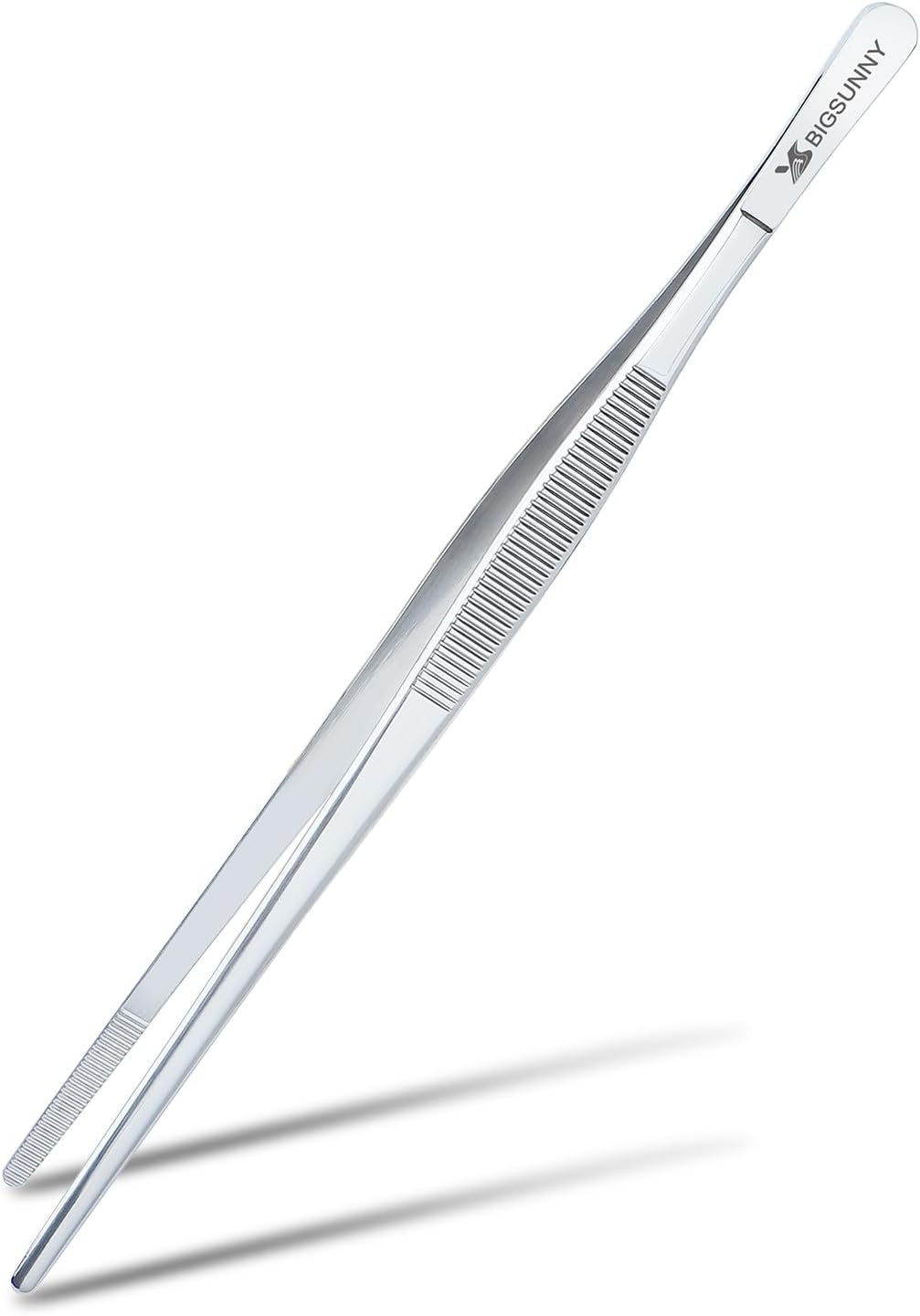Set of 3 Kitchen Tweezers Fine Tweezer Tongs, MSY BIGSUNNY Stainless Steel Food Tweezers, Precision Serrated Tips Food Tongs (8.5" 10" and 12")