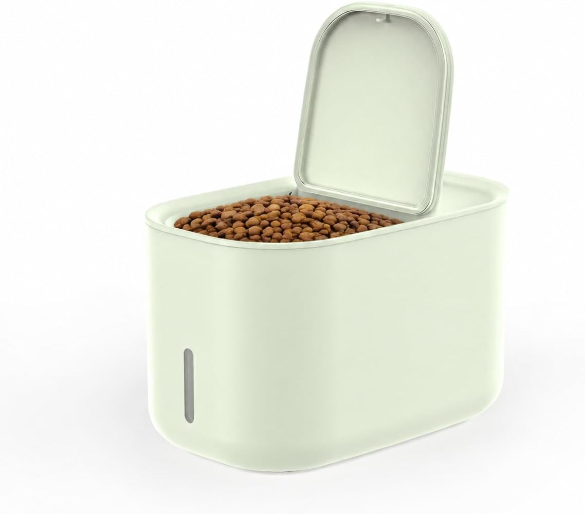 Zuutii Rice Storage Container,Food Container, Dry Food Storage,7.2lbs Pet Food Dispenser, 6.9Qt/11lbs Large Storage Bin with Lid,Silicone Ring & Moisture Proof,for Grain Cereal Soybean Corn,Begie