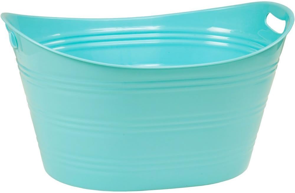 CreativeWare, Aqua Double Walled Party Tub With Drain Plug 4.375 Gl, Red