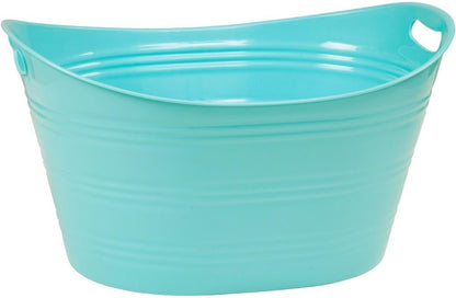 CreativeWare, Aqua Double Walled Party Tub With Drain Plug 4.375 Gl, Red
