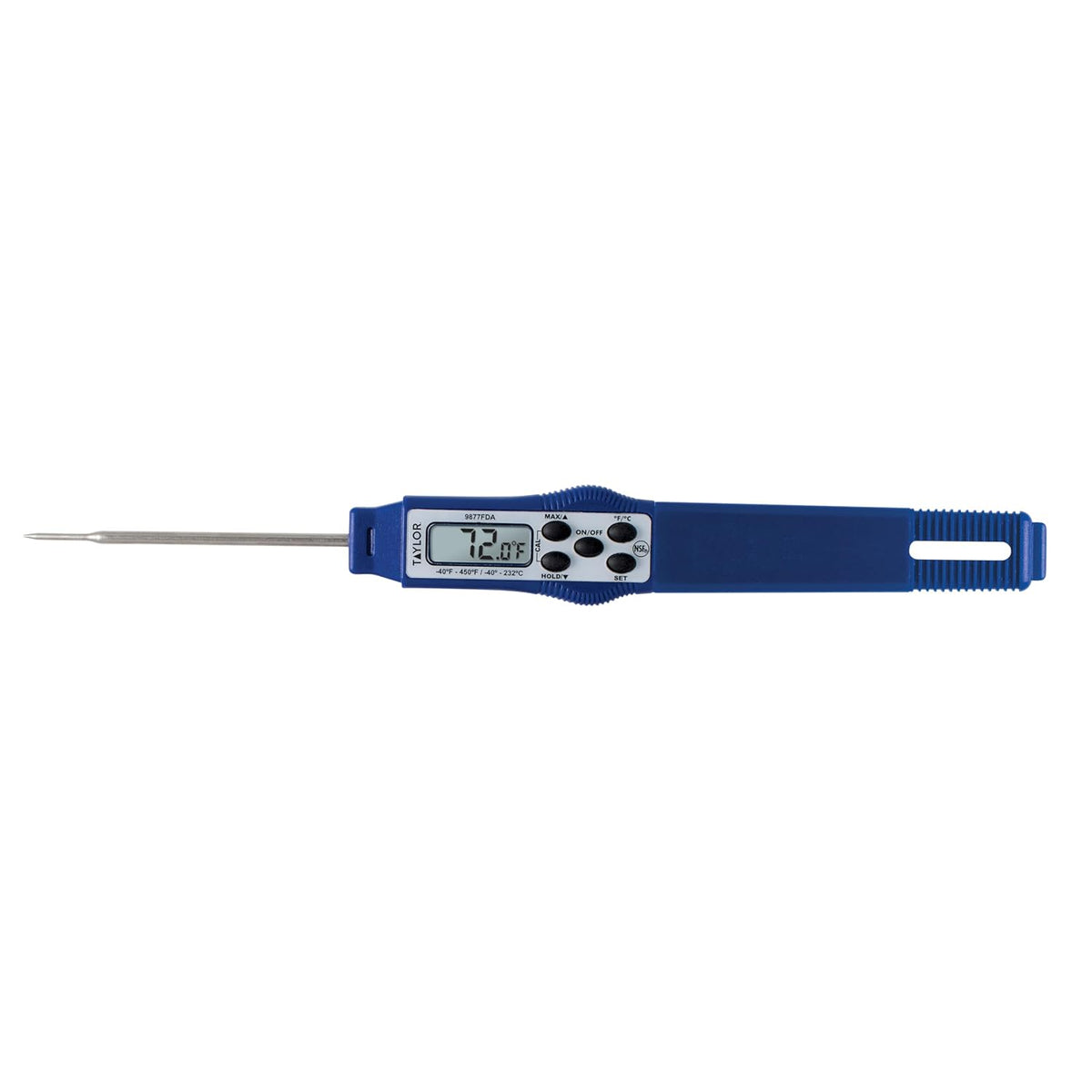 Taylor – Compact Instant-Read Pen Style Digital Kitchen Meat Thermometer - Waterproof Grey - Gray (Blue)