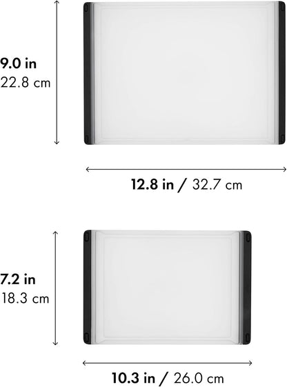 OXO Good Grips 2-Piece Cutting Board Set, Cutting Boards for Kitchen Prep, Non-Porous Double-Sided Design, Dishwasher-Safe, Durable Kitchen Essentials