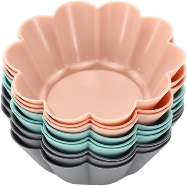 12Pack Silicone Muffin Cups Reusable Baking Mold for Cupcake Lunch Box Dividers(YH-334)