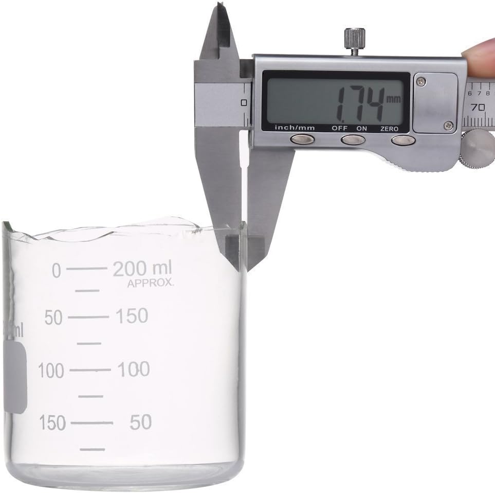 Graduated Glass Measuring Low Form Beaker Set (50ml+100ml+250ml)
