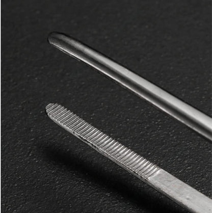 4 Pcs 5.5IN/14CMFood Tong Stainless Steel Cooking Tweezers Fine Tweezers, Kitchen Tweezers, Food Tweezers with Precision Serrated Tips for Cooking, Grilling, Baking,