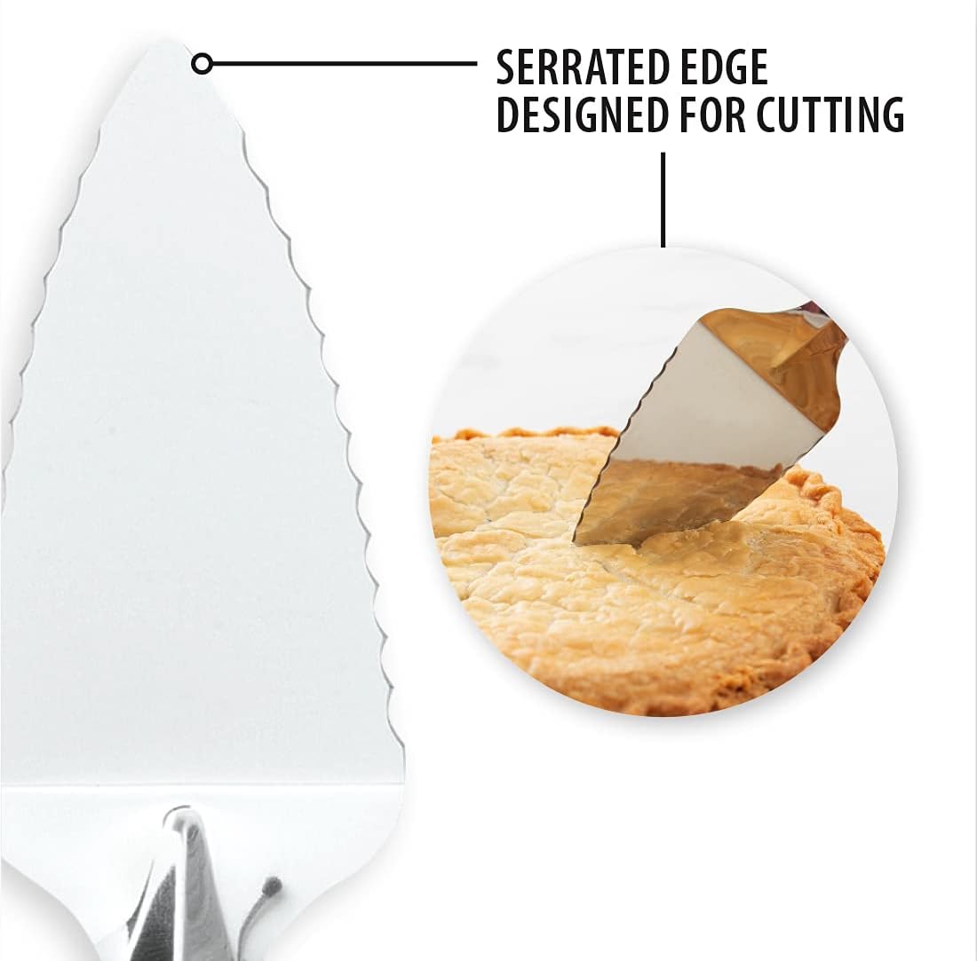Rada Cutlery Serrated Pie Server (R120), Silver