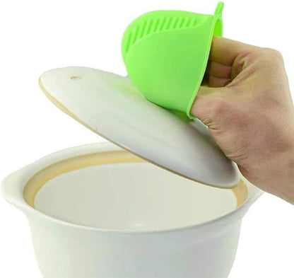 Mayata 1SET Kitchen Anti-Scalding Set,Silicone Pot Holder,Bowl Gripper Clips, Heat Resistant Silicone Cooking Pinch Mitts Grips for Moving Hot Plate or Bowls (5 Pack Silica Gel Combination)