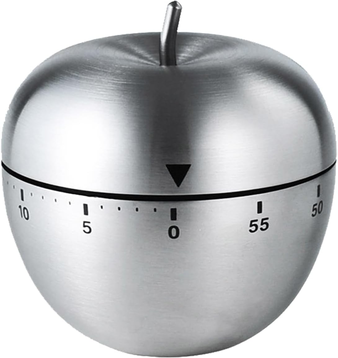 Cute Egg Shape Kitchen Timer, 60 Minute Mechanical Countdown Timer, Wind Up Cooking Timer with Loud Alarm, No Battery Needed, Visual Timer for Kids Classroom Baking and Home Use
