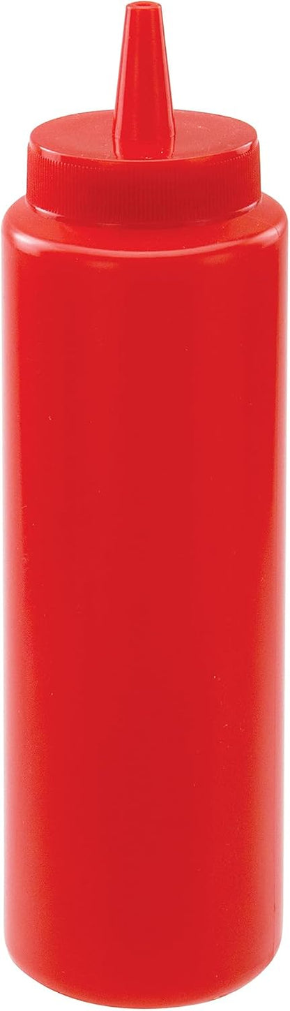 Winco 12 oz Clear Plastic Squeeze Bottles, 6pk (Set of 6)