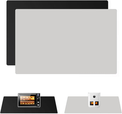 Extra Large Non-Slip Silicone Mat, 32.3x24 Inch Cut-to-Fit Counter Protector,Heat & Waterproof Drawer Liner, Food Grade Durable Desk Mat, 1.2mm Thick Gray