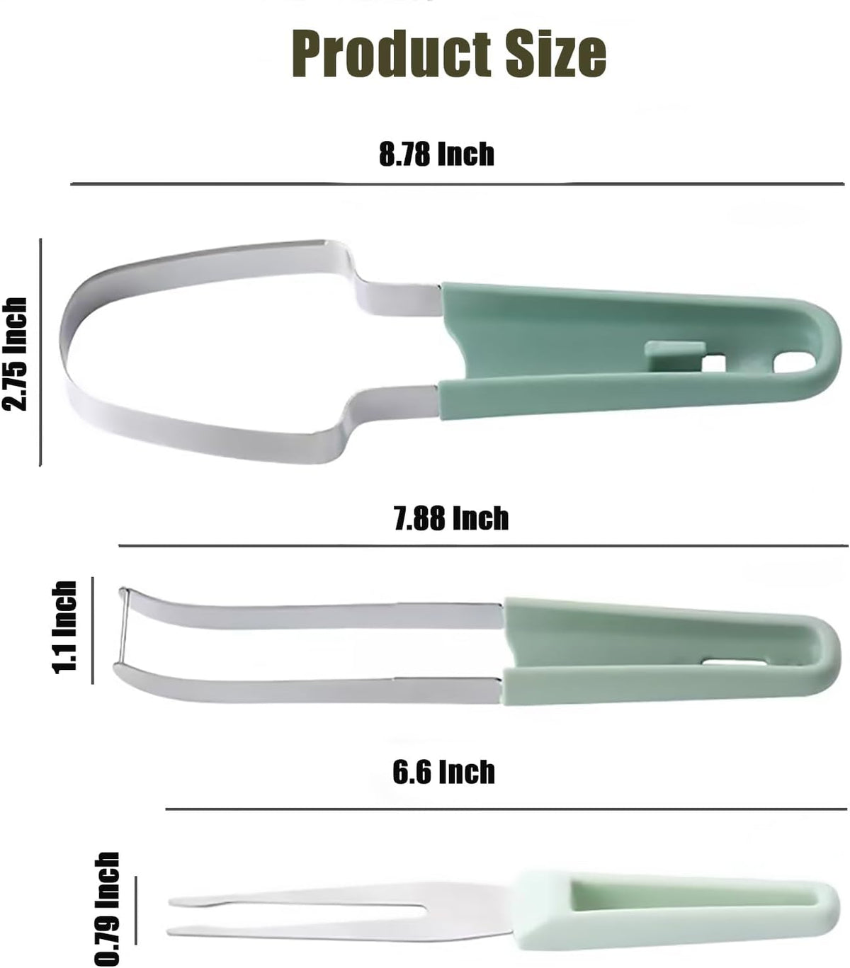 3-in-1 Stainless Steel Watermelon Cutter Slicer Tool, Popsicle Cutter