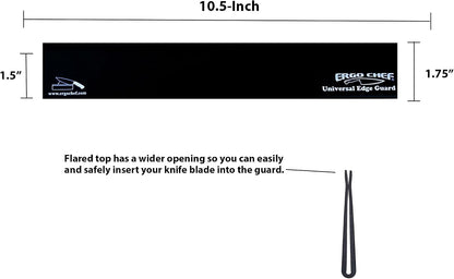 Ergo Chef Universal Knife Edge Guard, Durable Blade Protector, Black