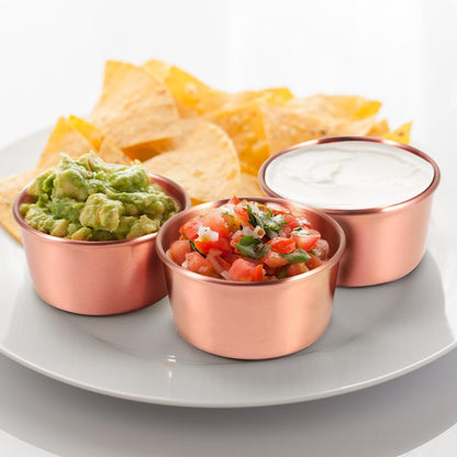 Ramekin Sauce Dipping Bowl Mini Sauce Cups Pudding Condiment Cups for Home Party Stainless Steel (Sliver 12 Pack 50ml)