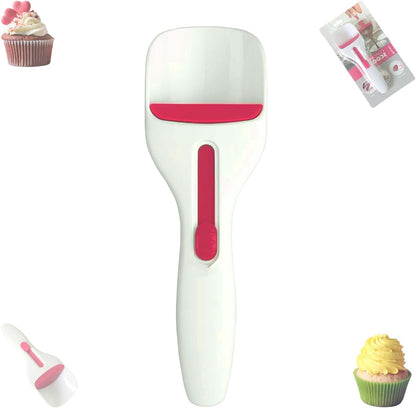 Cupcake Batter Dispenser Scoop with One-Touch Sliding Button